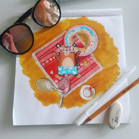 Мишка на отдыхе