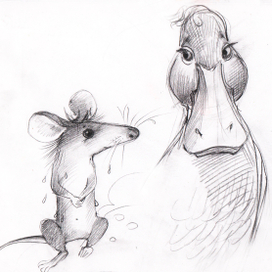 Эскиз персонажей.