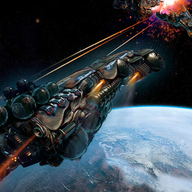 Концепт биомех. корабля...Для обл.