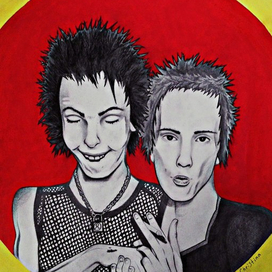 Johnny Rotten and Sid Vicious