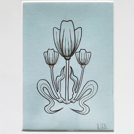 Стилизация тюльпана