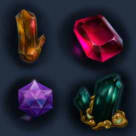 Иконки кристаллов 