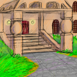 Особняк Тамары (Роксаны, Дейва) - вид снаружи