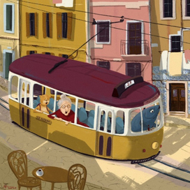 Бабушка Нонна и Мафин в Лиссабоне 