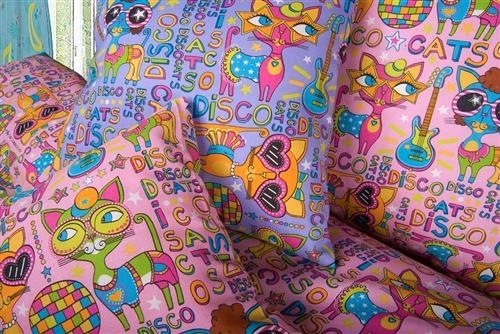 Детское постельное бельё «Диско кошки»