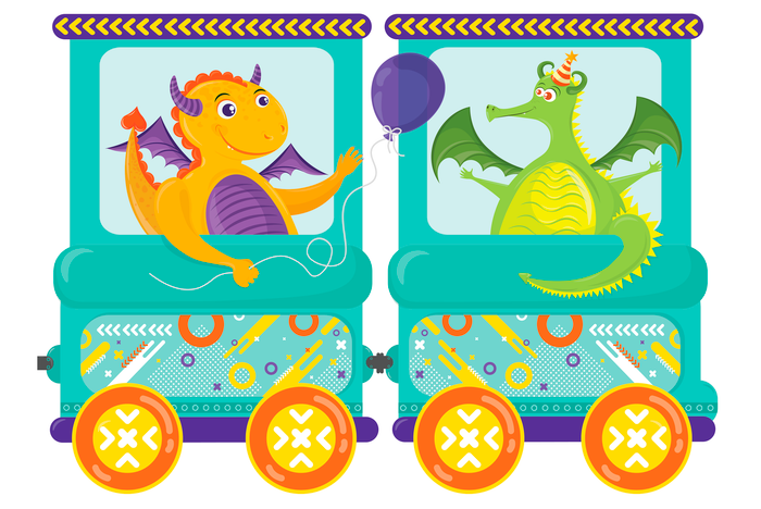 Паровозик KARUKU