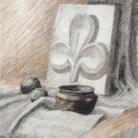 Натюрморт с розеткой