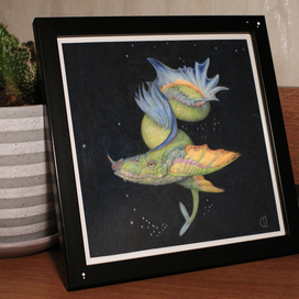 Серия "Живые": 1. "Цветок глубины" (принт)