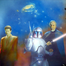 Роспись Детской комнаты "Звёздные войны"