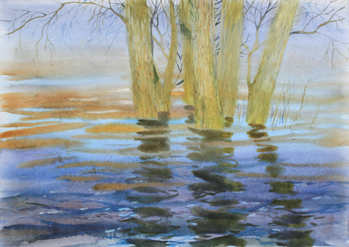 Деревья в воде