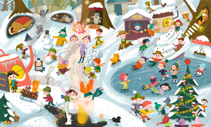 Прогулка по волшебному лесу. Зима.