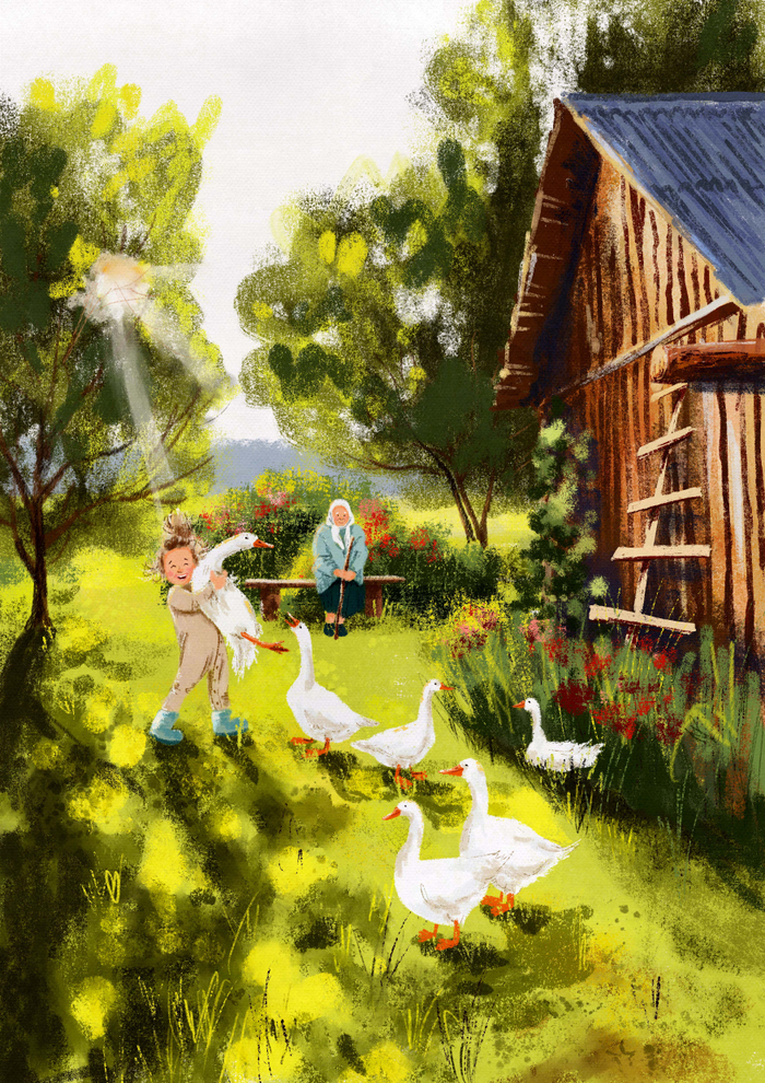 Иллюстрации про лето