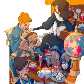 В кондитерской Цезари