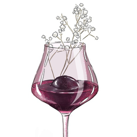 Коктейль с сухоцветами