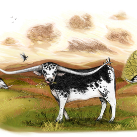 Большие рога и мелкие пятна