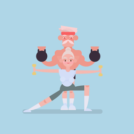 Иллюстрации на тему активности в пожилом возрасте