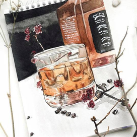 Виски со льдом 