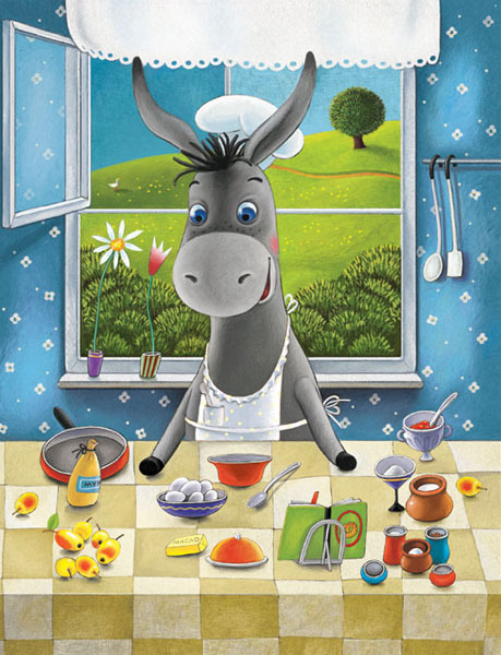 Мафин печёт пирог