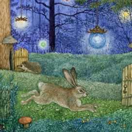 Фонари в лесу