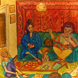 Теплый вечер, от батарей ли?