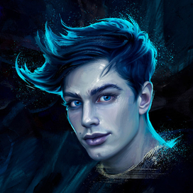 Портрет в процессе