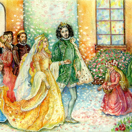 иллюстрация к сказке "Принцесса -фея"