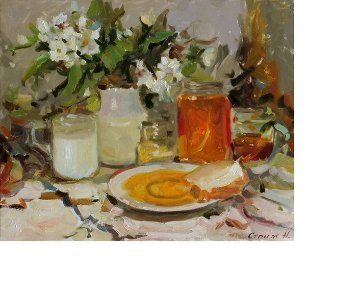 мед с молоком