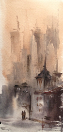 под фонарем