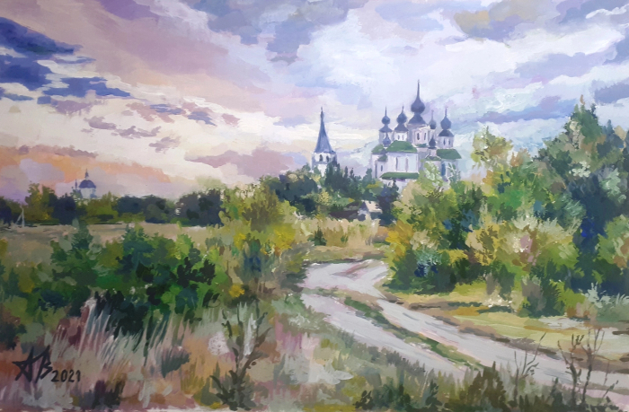 По дороге к храму