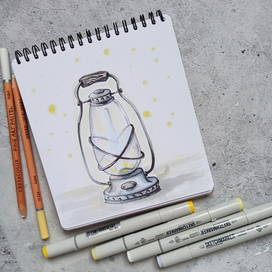 фонарь маркеры бумага 160х179мм 