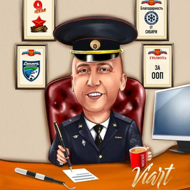 Шарж с сюжетом 