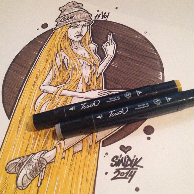 Златовласка "на найках"