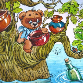 Винни-Пух спасает мед