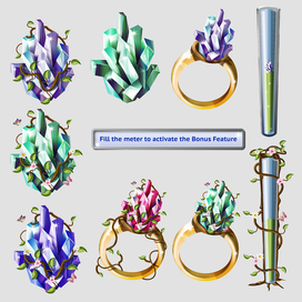 UI elements for fantasy game