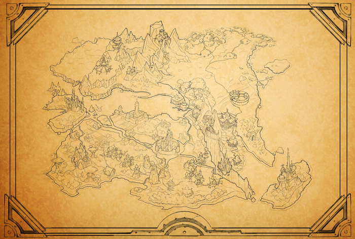Suntarus Rising. The world Map
