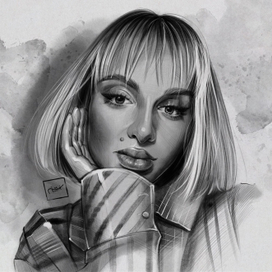 Цифровой портрет с эмитацией под карандаш