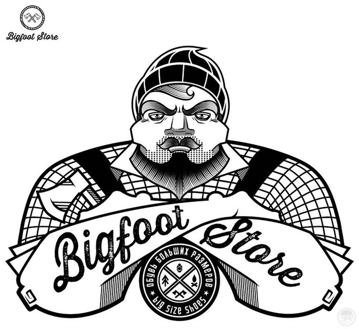 Logo for shop "Bigfoot store"