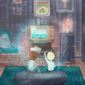 Иллюстрация для арт-проекта "Дом 80-х"