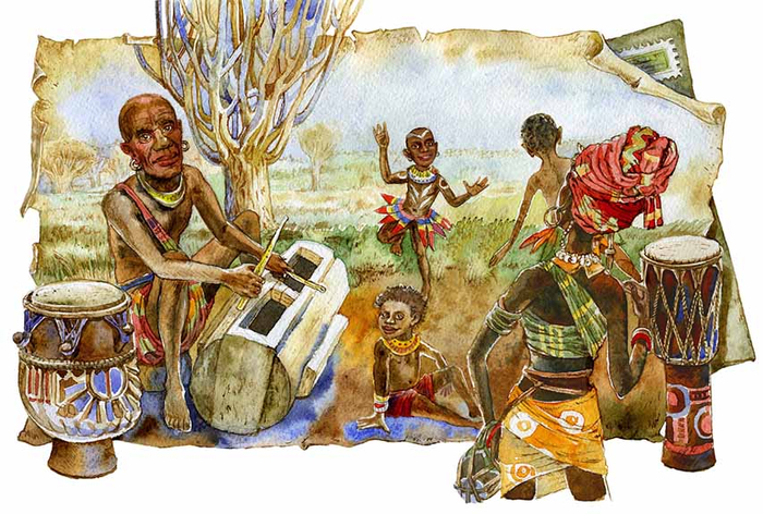 На всю округу)