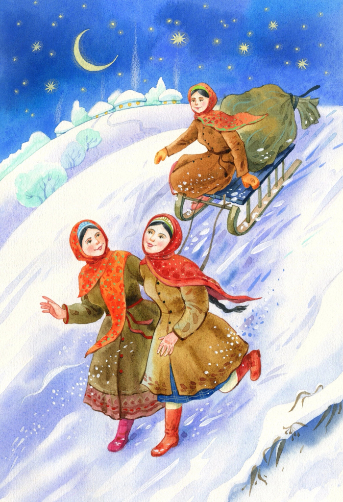 к повести Н.Гоголя "Ночь перед Рождеством", для изд. Эксмо