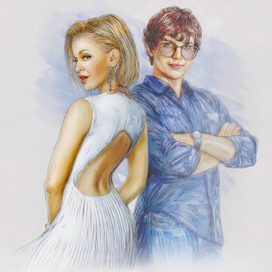 Иллюстрация для обложки сентиментального детектива