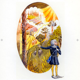 иллюстрация  к сказке спящая красавица старый крестьянин