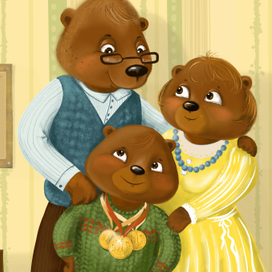 Иллюстрации к книге "Мишка -Топтыжка"