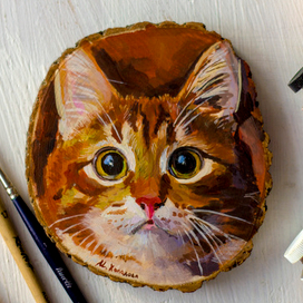 Портрет рыжего кота