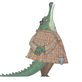 Иллюстрация к сказке Джанни Родари "Все началось с крокодила"