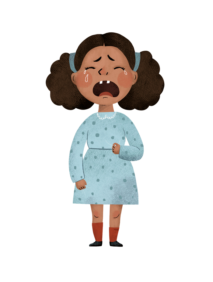 Заливаясь слезами