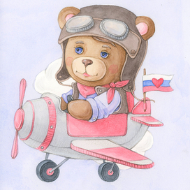 Мишка пилот