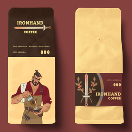 IRONHAND COFFEE| Бренд-персонаж