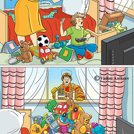 Иллюстрация к басне о мальчике 1 