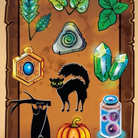 Векторные объекты для настольной карточной игры